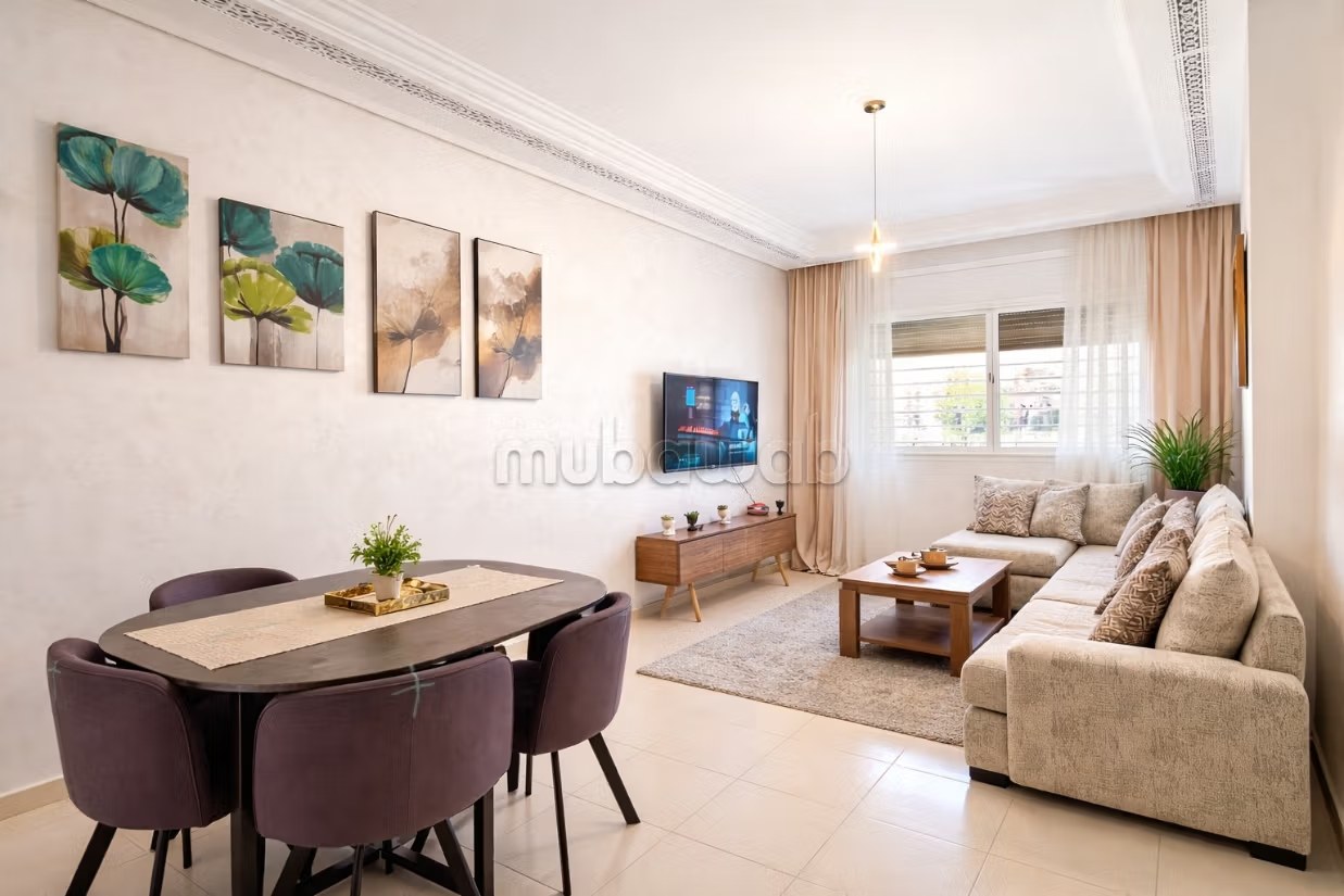 Appartement en location journalière moderne et bien situé – شقة عصرية الكراء اليومي مجهزة بالكامل في موقع هادئ ومميز