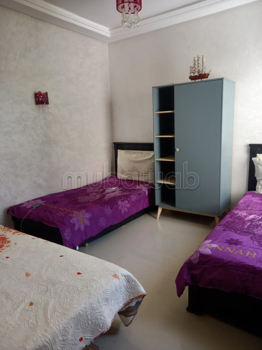 Appartement de vacances à louer à Sidi Rahal. 2 chambres. Belle terrasse et jardin