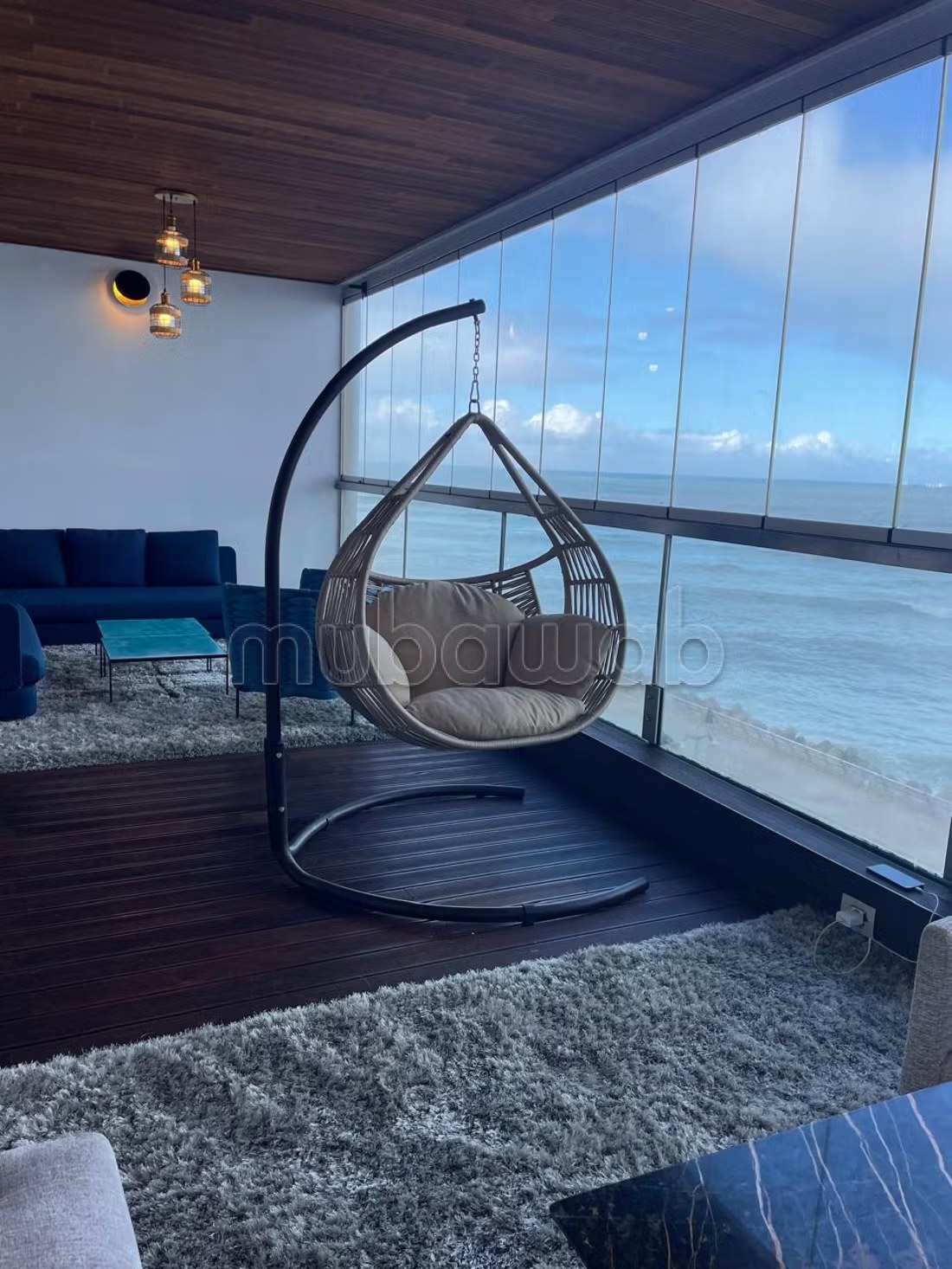 Appartement de vacances à louer à Casablanca Marina. 2 chambres agréables. Porte blindée et vue sur mer - Photo 20