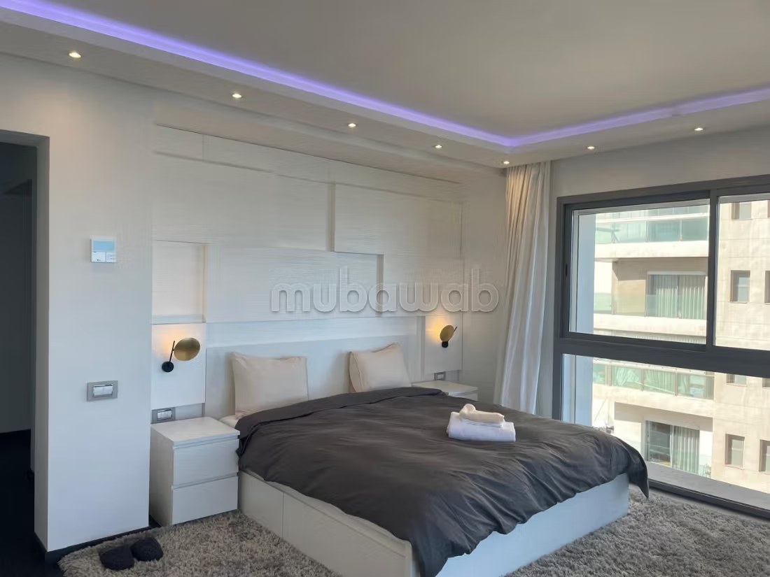 Appartement de vacances à louer à Casablanca Marina. 2 chambres agréables. Porte blindée et vue sur mer - Photo 2