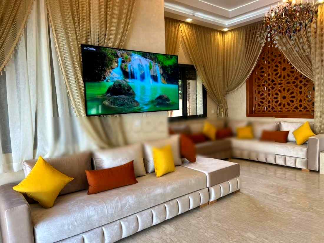 Magnifique villa à louer pour vos vacances à Les Portes de Marrakech. 4 pièces. Porte blindée, antenne parabolique - Photo 11