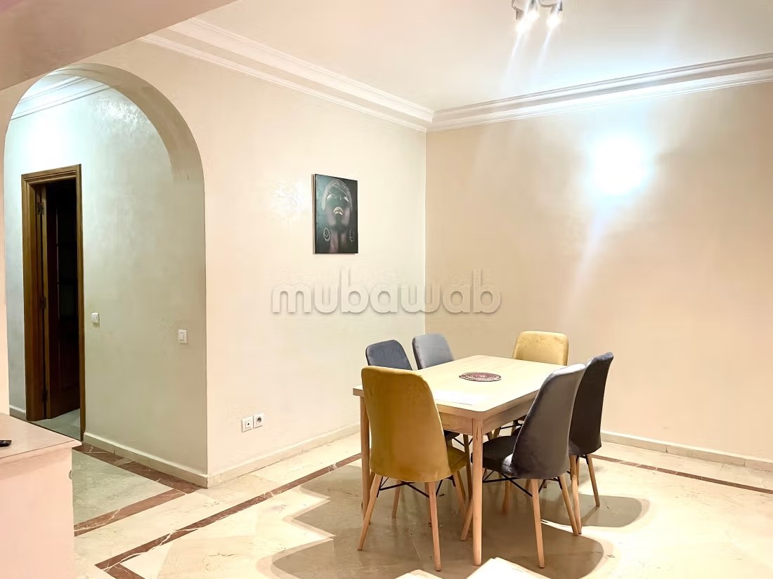 Location saisonnière à Guéliz. 2 chambres. Salon traditionnel marocain, résidence sécurisée - Photo 3