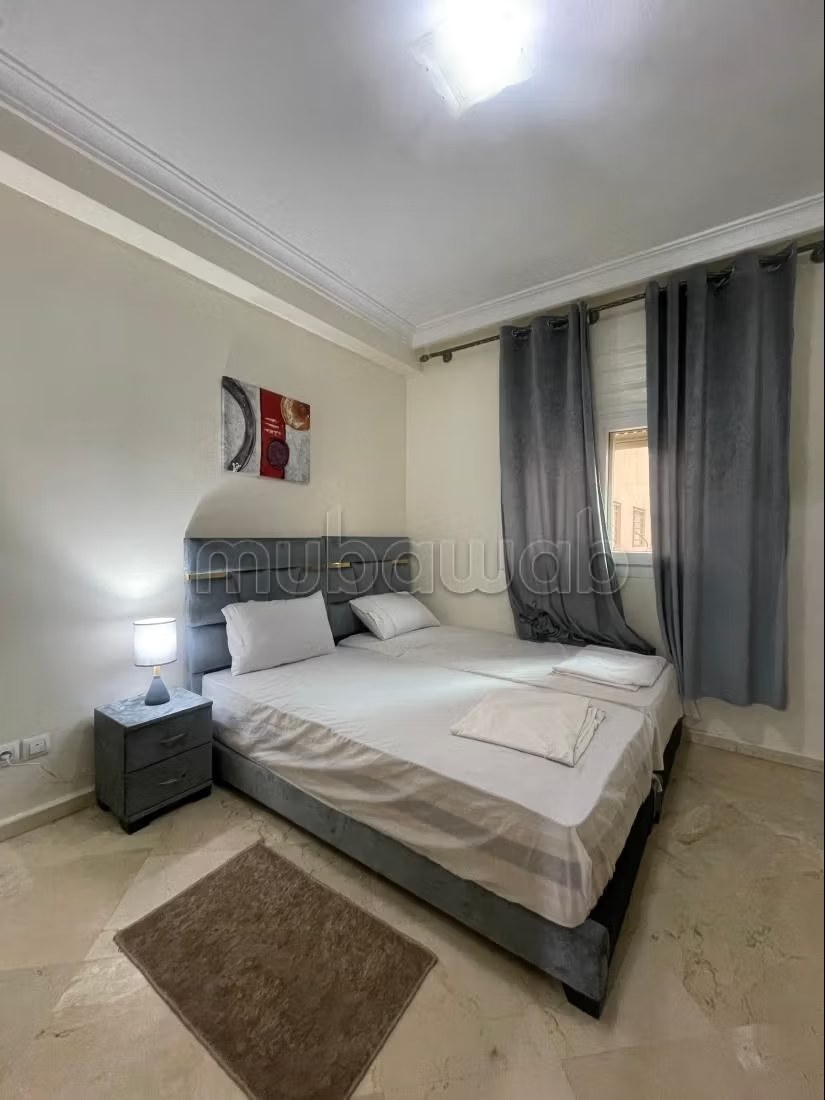 Location saisonnière à Guéliz. 2 chambres. Salon traditionnel marocain, résidence sécurisée - Photo 5