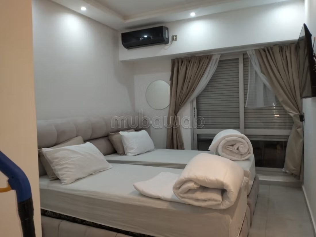 Appartement de vacances à louer à Agdal. 2 grandes pièces. Salon typique marocain, résidence sécurisée - Photo 9
