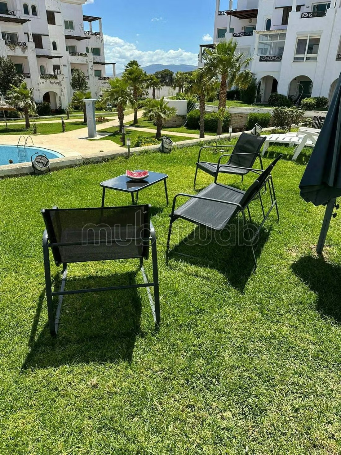 Location saisonnière à Cabo Negro. 2 belles chambres. Terrasse et jardin - Photo 3
