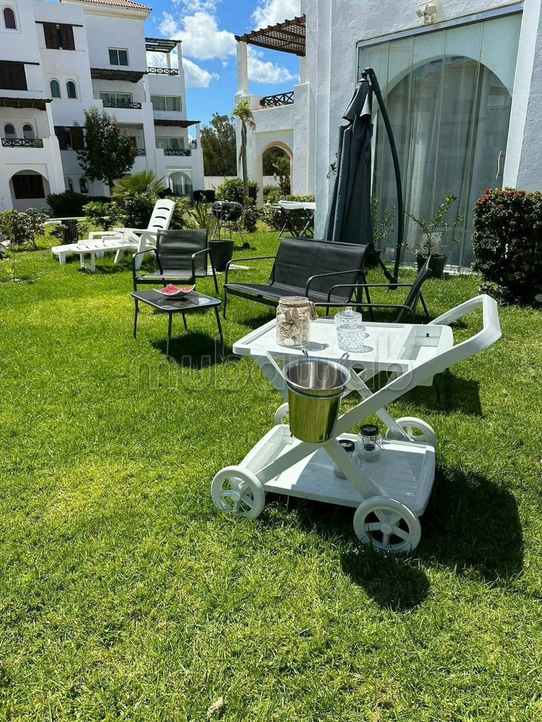 Location saisonnière à Cabo Negro. 2 belles chambres. Terrasse et jardin - Photo 2