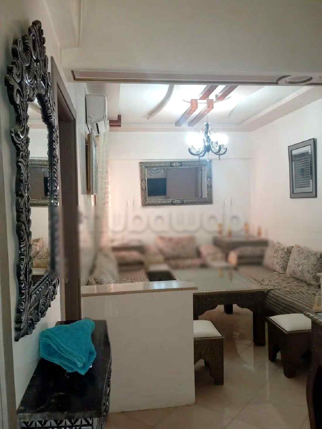 Appartement de vacances à louer à Hay Mabrouka. 3 pièces confortables. Cheminée et concierge - Photo 4