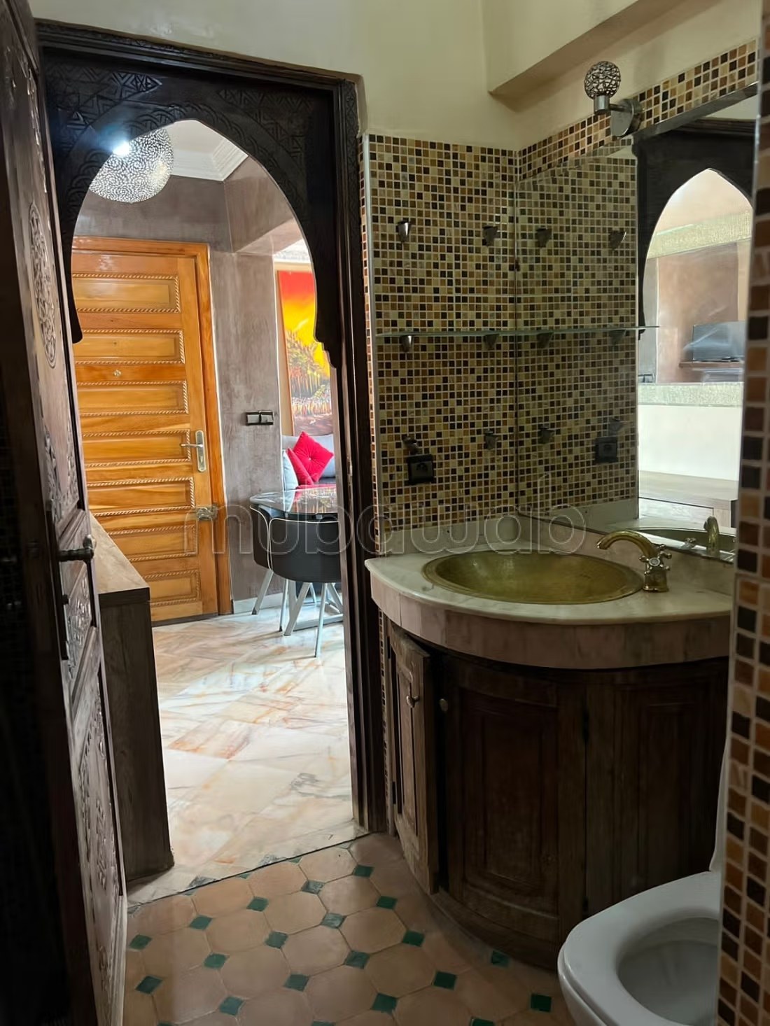 Appartement de vacances à louer à Guéliz. 2 pièces. Salon Marocain et antenne parabolique - Photo 2