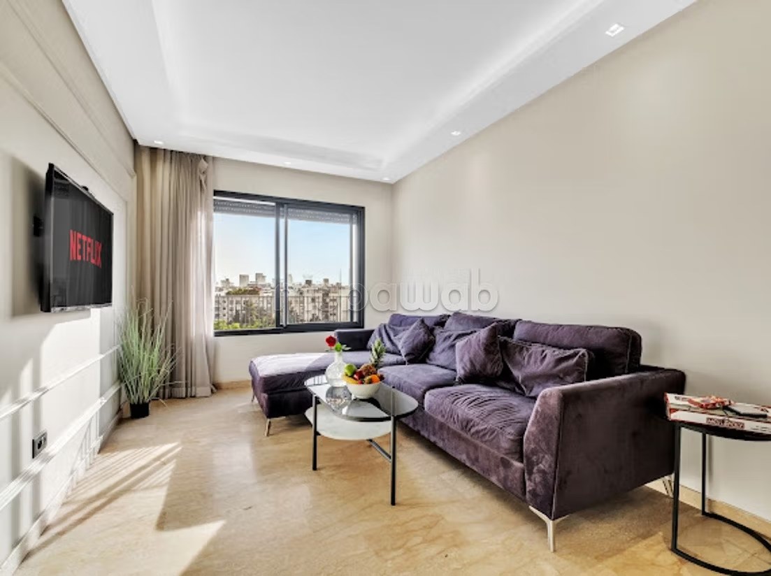 Location d'un appartement à Plateau Al Batha. 1 chambre. Chauffage central et porte blindée - Photo 2