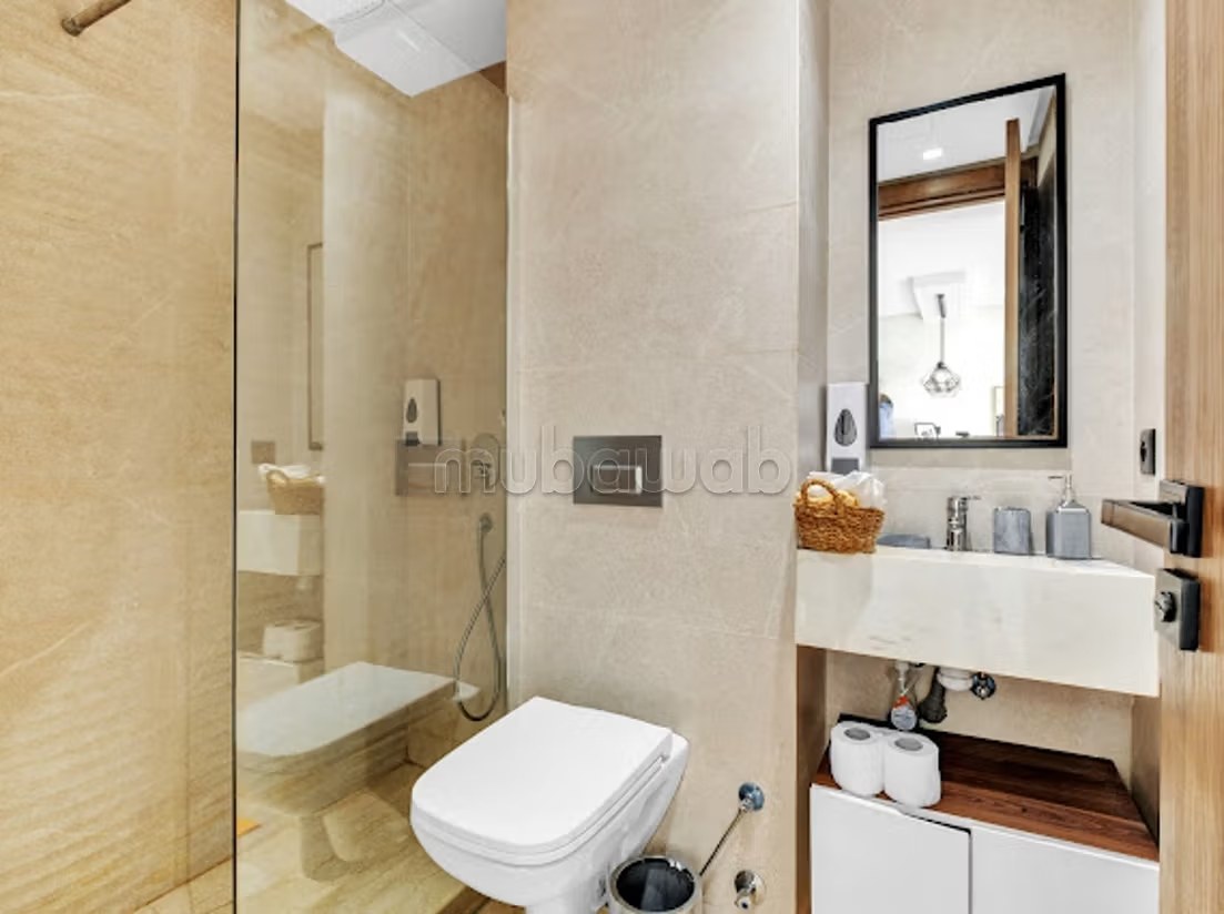 Location d'un appartement à Plateau Al Batha. 1 chambre. Chauffage central et porte blindée - Photo 8