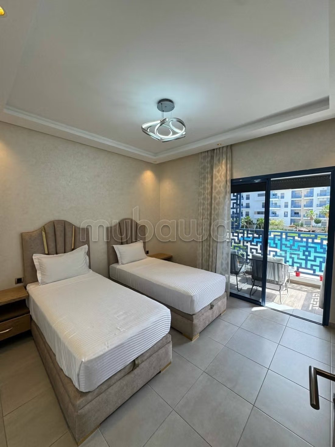 Appartement de vacances à louer à Martil. Superficie 90 m². Piscine et air conditionné - Photo 13
