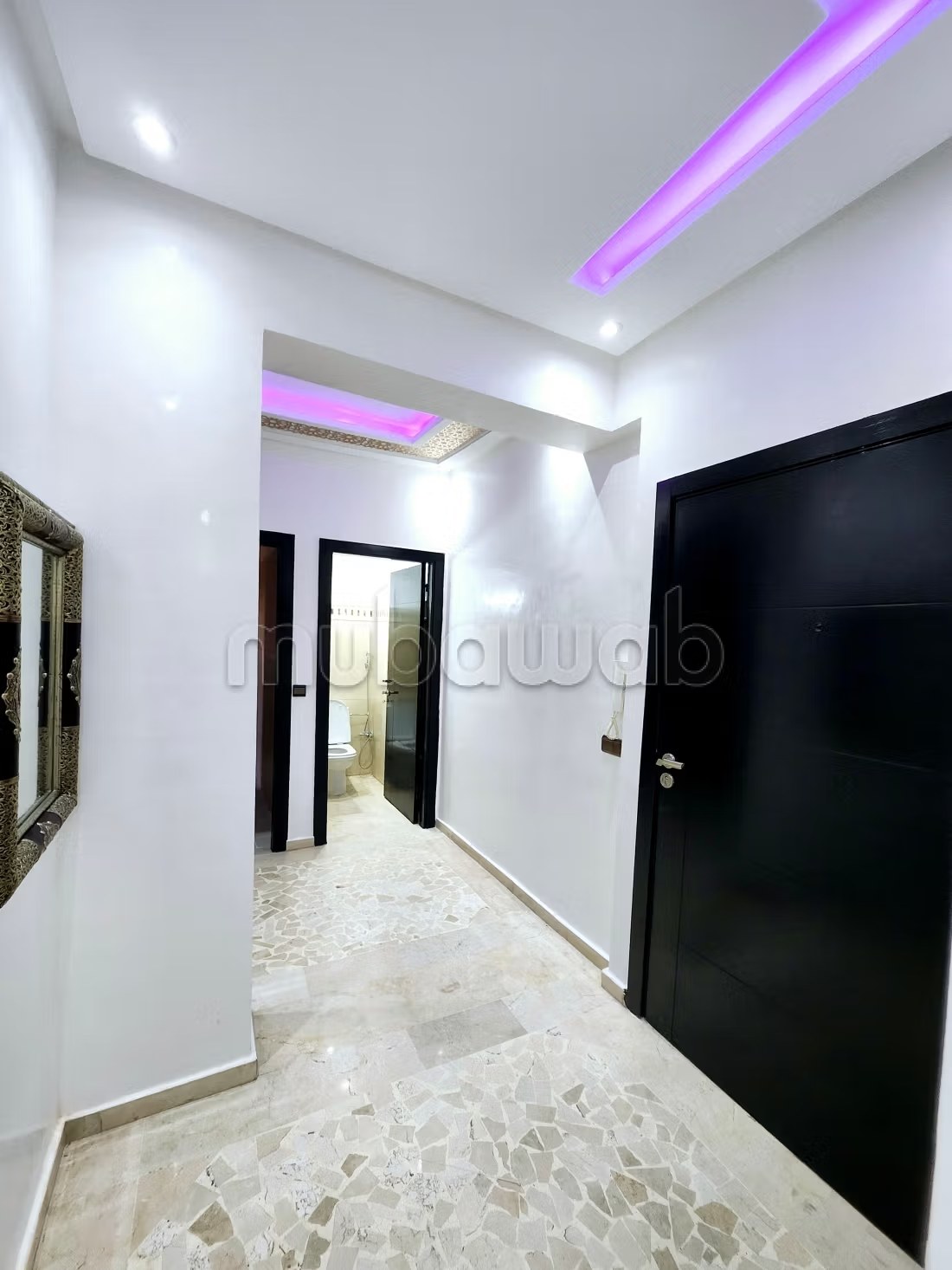 Appartement de vacances à louer à Guéliz. 4 pièces. Salon Marocain, sécurité