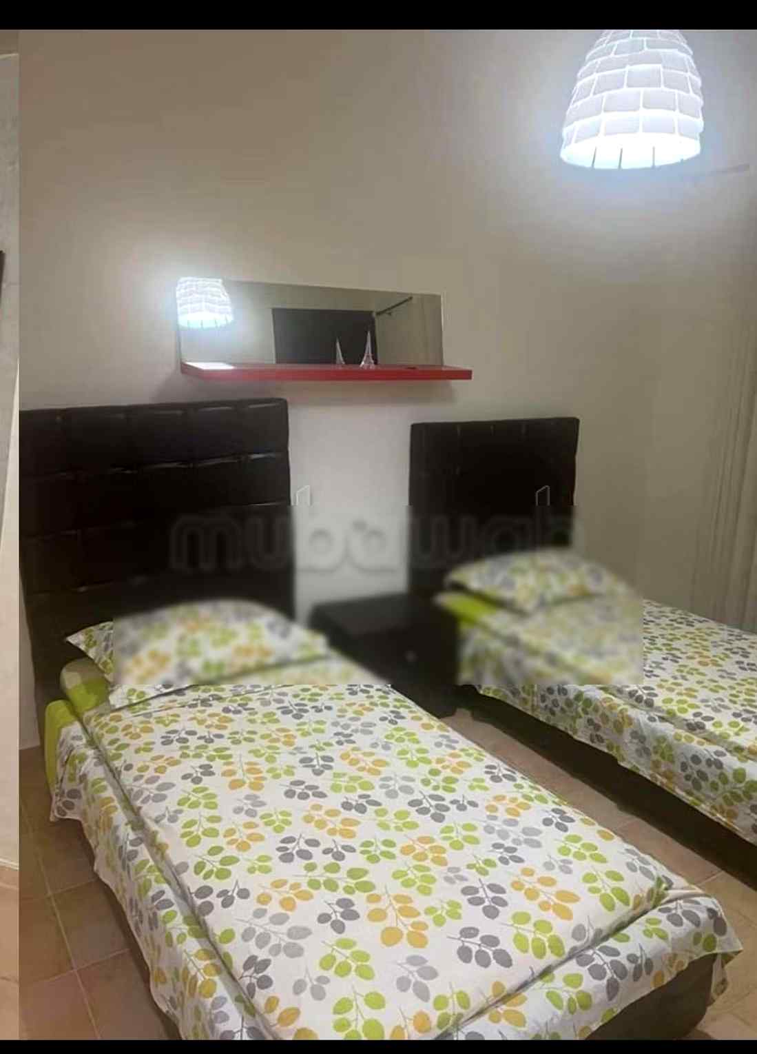 Location d'un appartement à Saïdia. 
7 pièces confortables. 
Tout confort avec cheminée et climatisation