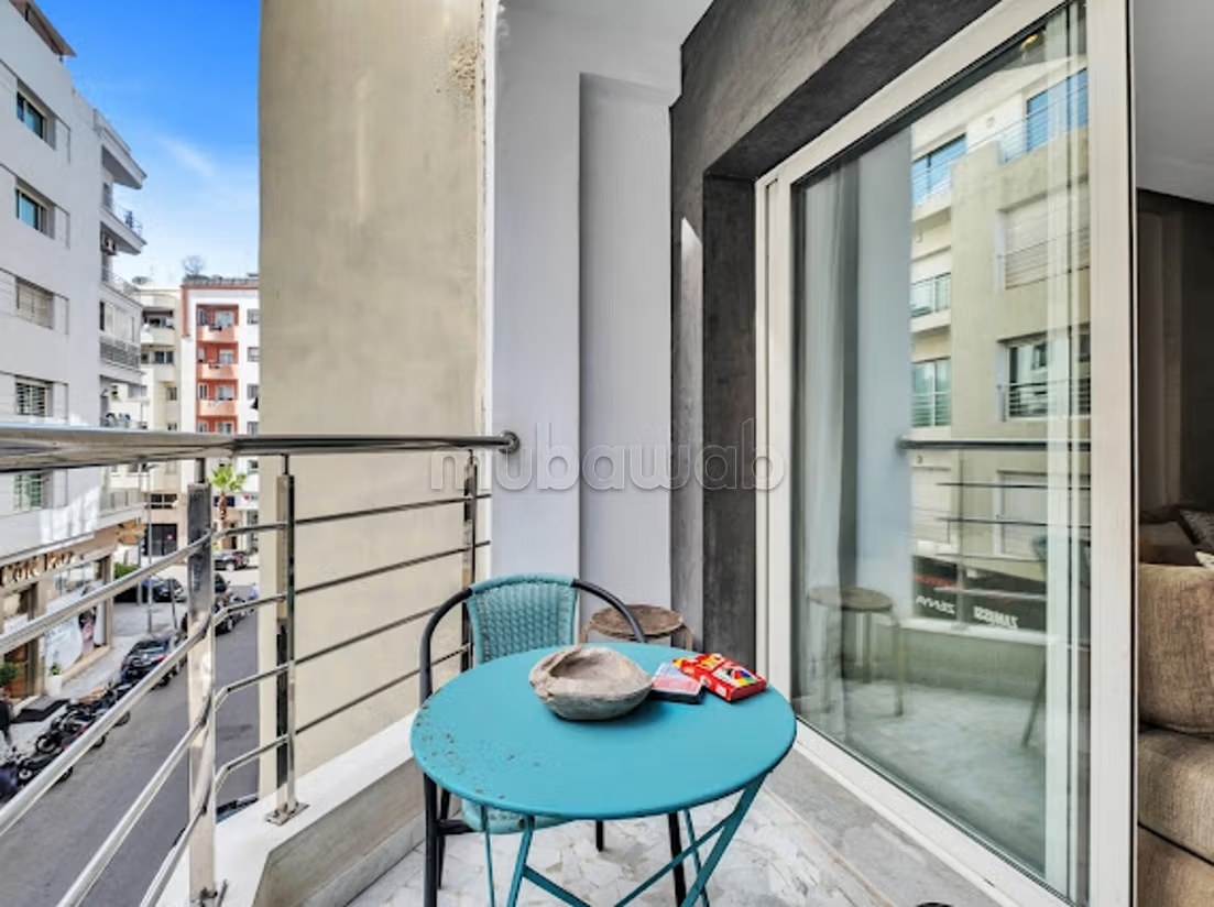 Location d'un appartement à Triangle d'Or. 2 pièces confortables. Environnement calme avec vue sur la mer et double vitrage - Photo 7