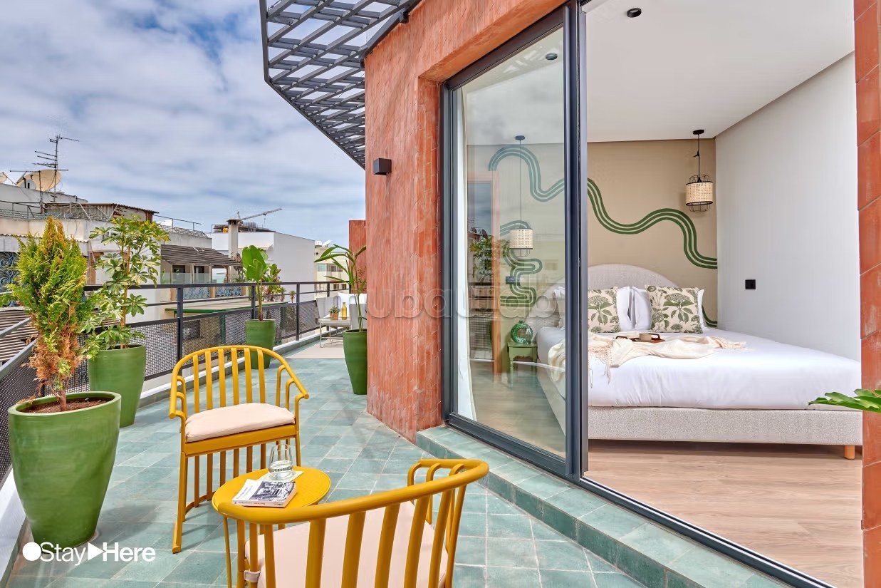 Appartement Cosy avec Terrasse Privée Maarif