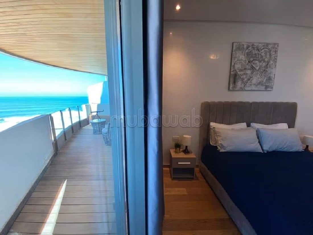 Appartement de vacances à louer à Casablanca Marina. Superficie 75 m². Vue exceptionnelle sur la mer, chauffage central - Photo 4