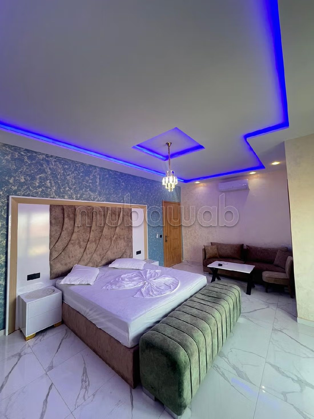 Location saisonnière villa haut standing à Route de Tahanaout. Superficie 410 m². Vue exceptionnelle sur la montagne, Fenêtres en double vitrage - Photo 21