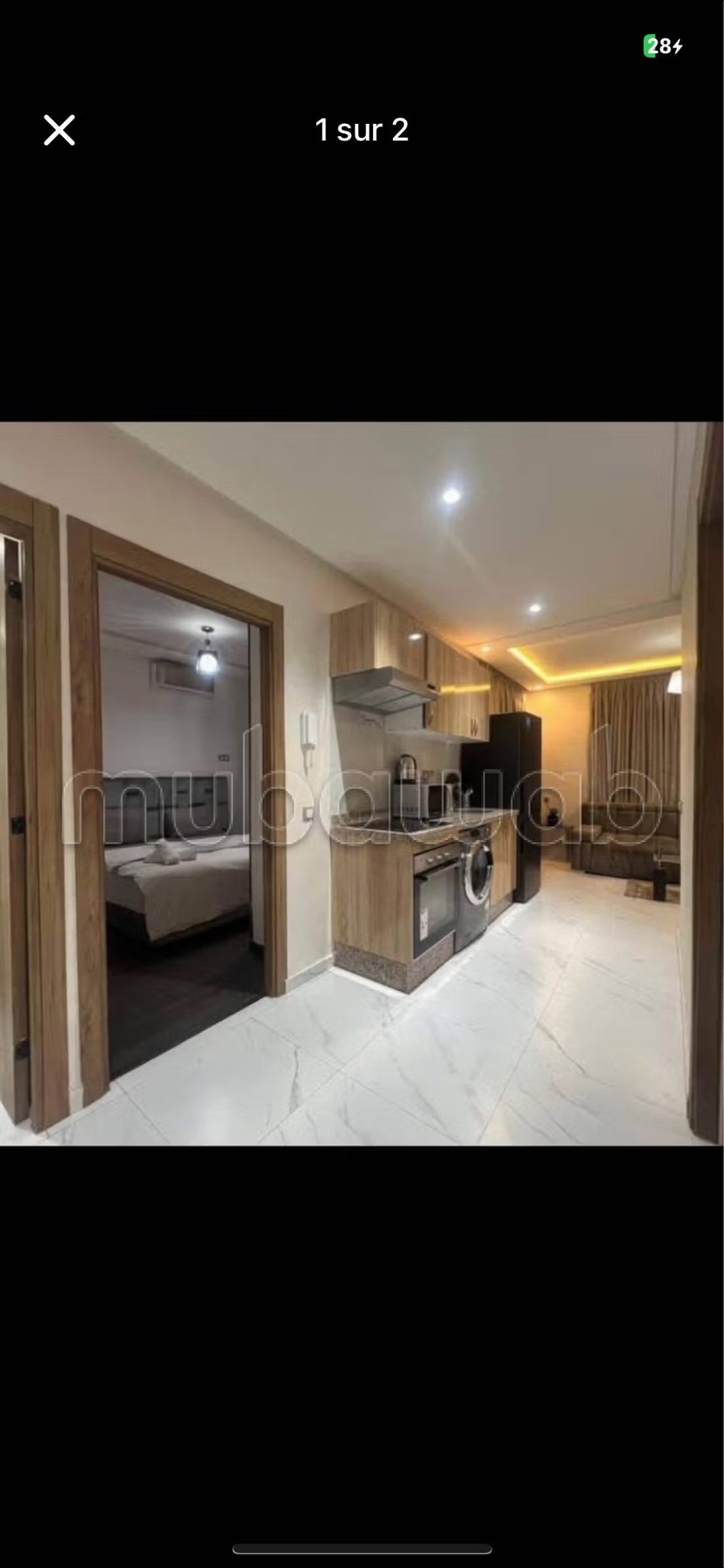 Location d'un appartement à Ain Amiyer. 
2 pièces confortables. 
Double vitrage et porte blindée - Photo 2