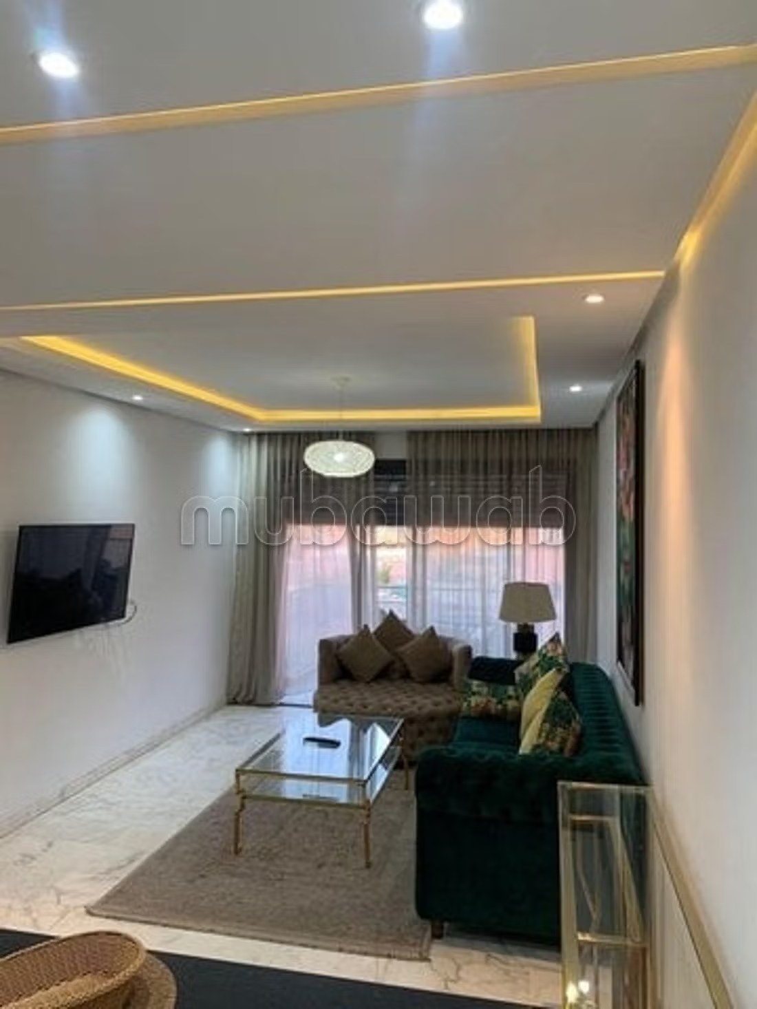 Location d'un appartement à Guéliz. 1 chambre. Ascenseur et terrasse