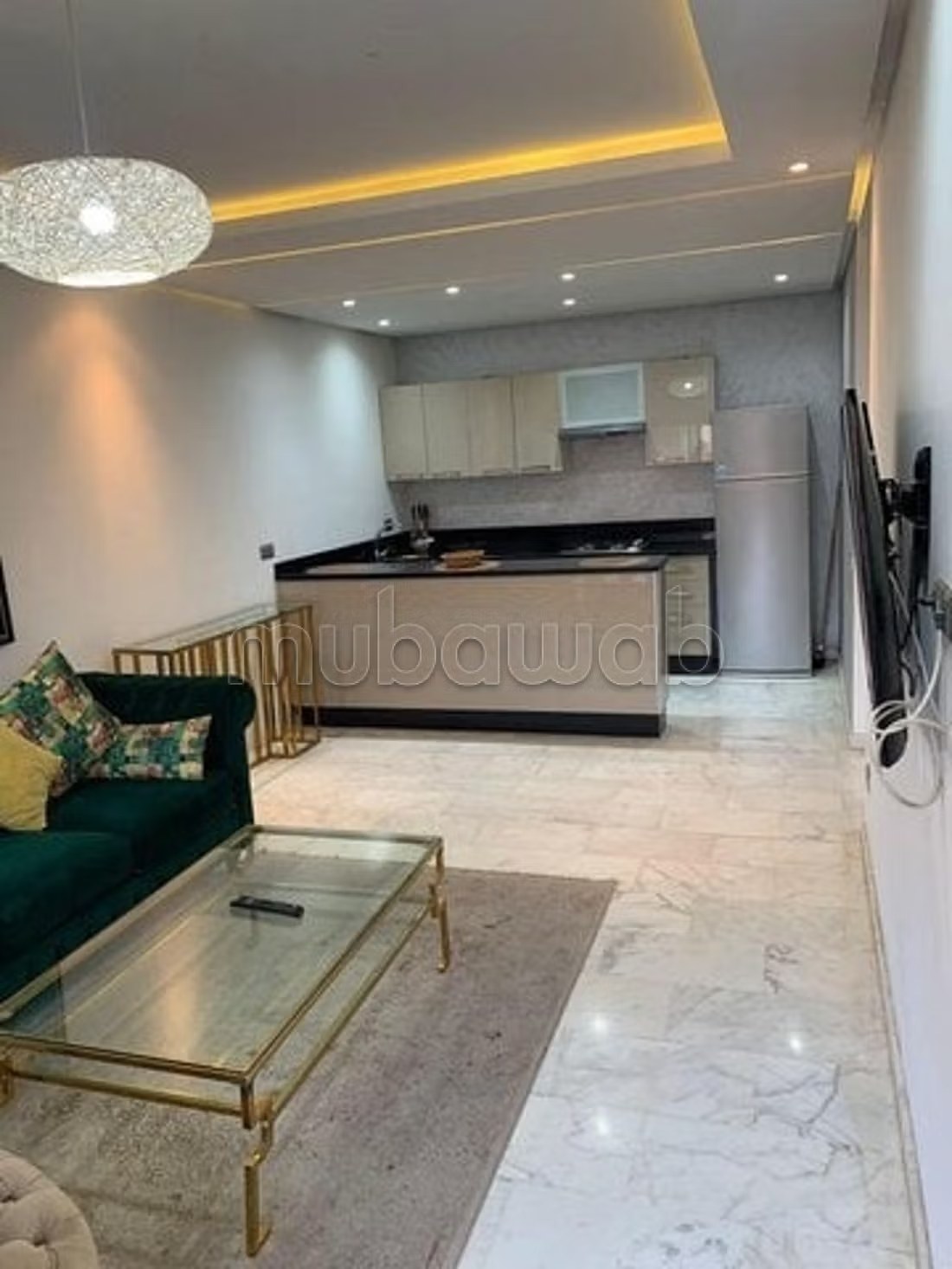 Location d'un appartement à Guéliz. 1 chambre. Ascenseur et terrasse