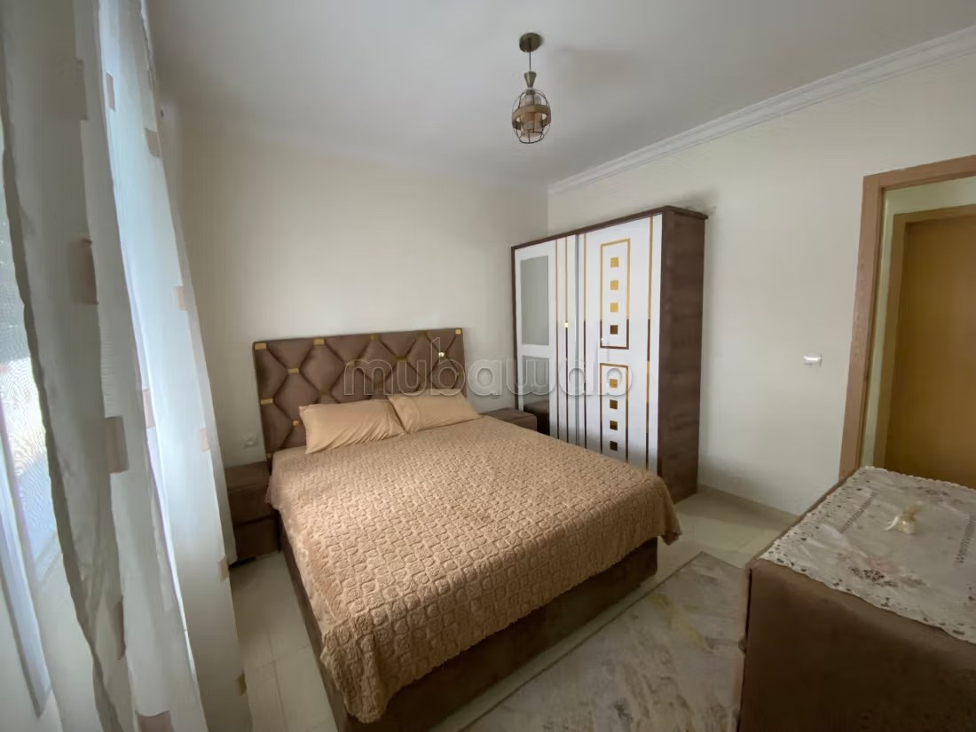 Location saisonnière à Marjane.
Superficie 55 m².
Salon Marocain, sécurité
