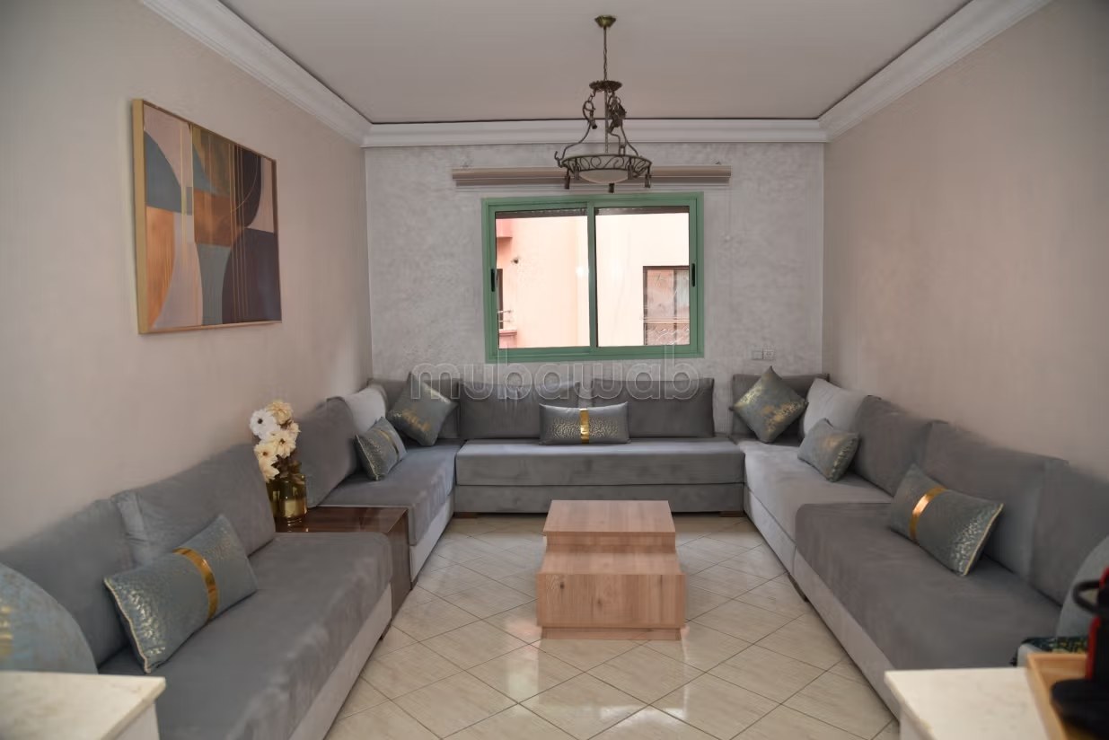 Location saisonnière à Haut Agdal. Surface totale 70 m². Salon Marocain et antenne parabolique - Photo 7