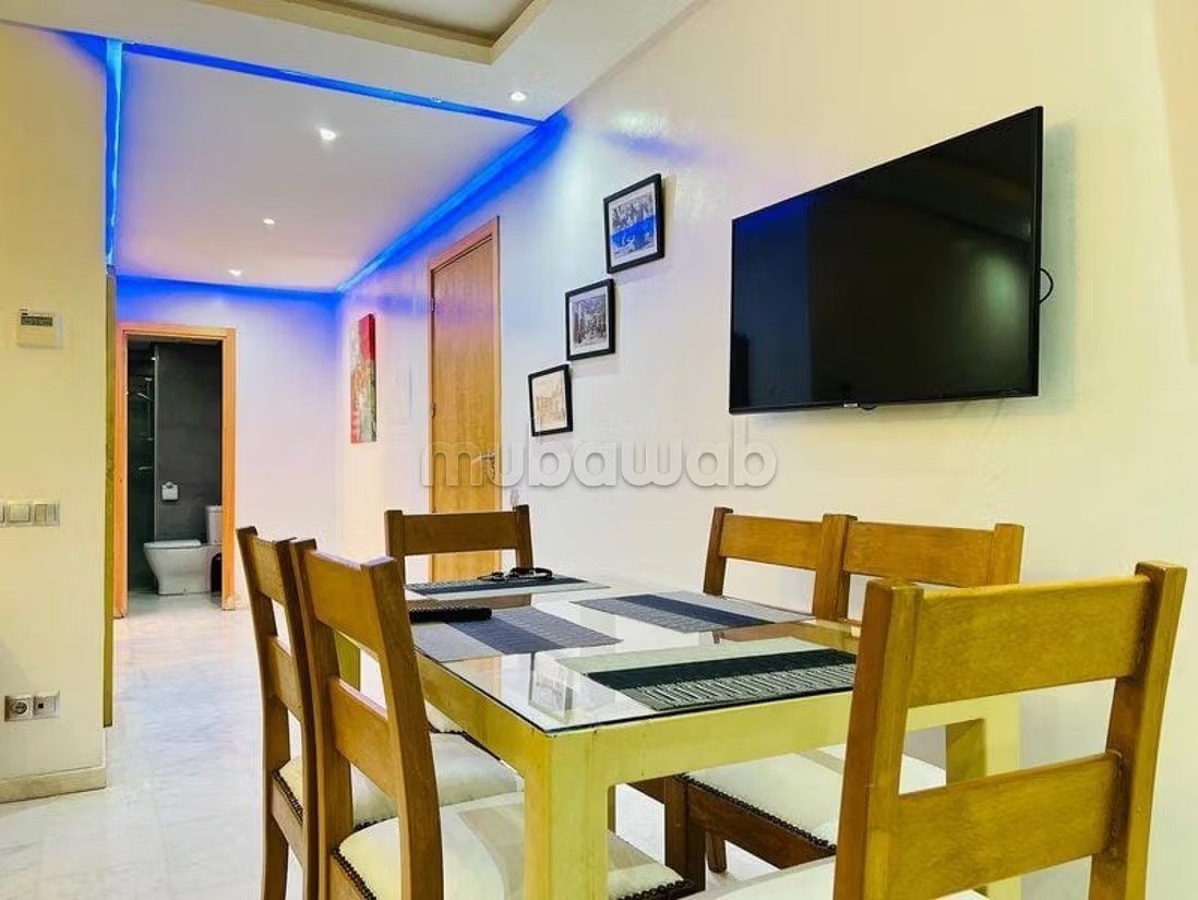Appartements à louer à Guéliz. 2 pièces confortables. Salon Marocain et antenne parabolique - Photo 5