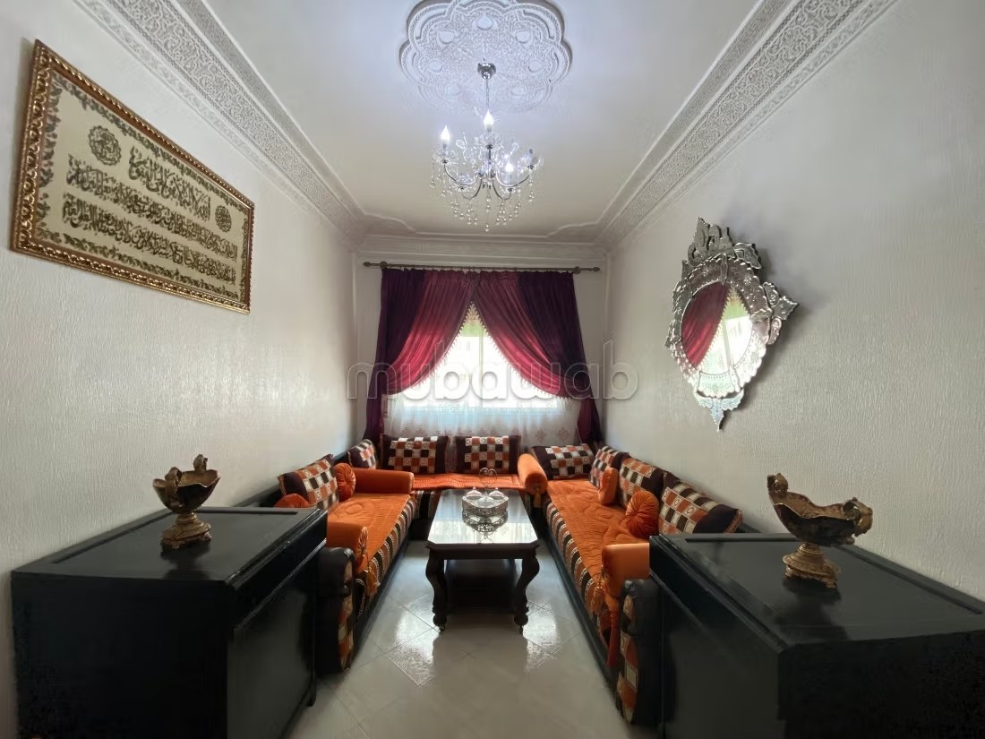Location d'un appartement à Agdal. 
2 pièces confortables. 
Système de parabole et résidence sécurisée