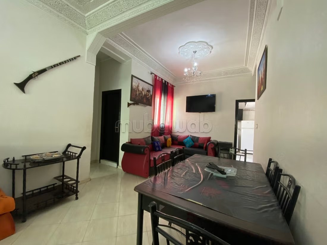 Location d'un appartement à Agdal. 
2 pièces confortables. 
Système de parabole et résidence sécurisée