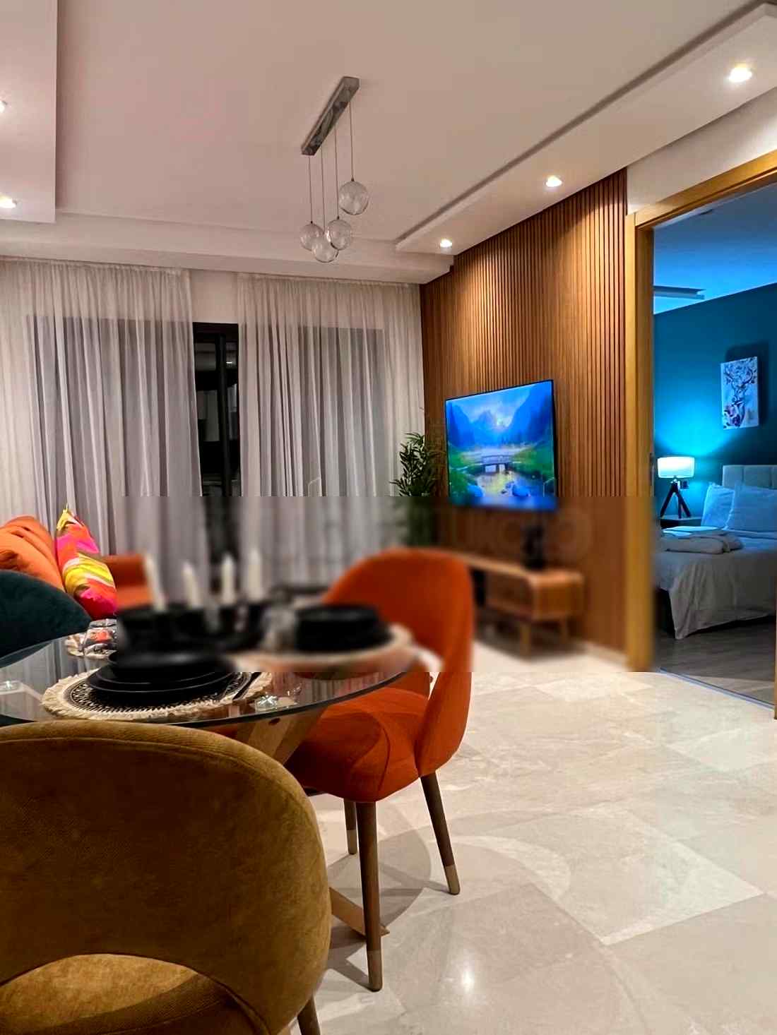 Appartement de vacances à louer à Maârif. Superficie 50 m². Porte blindée et chauffage central - Photo 2
