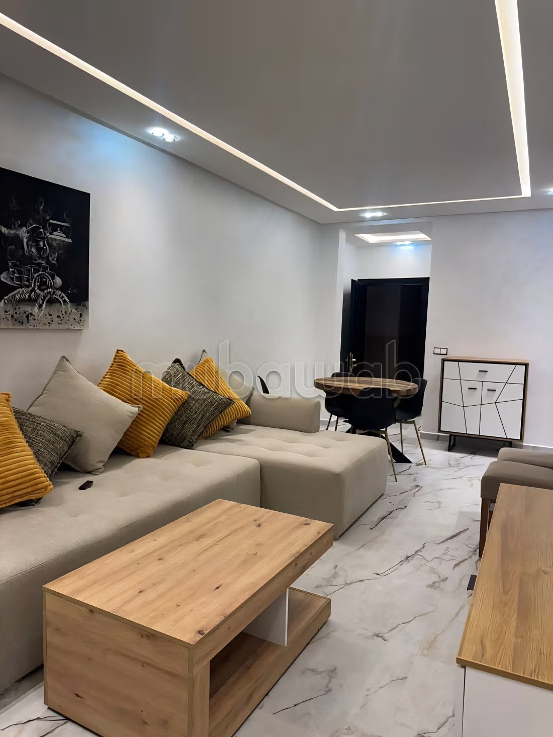 Appartement de vacances à louer à Bab Al Bahar. 2 chambres. Tout confort avec piscine et cheminée