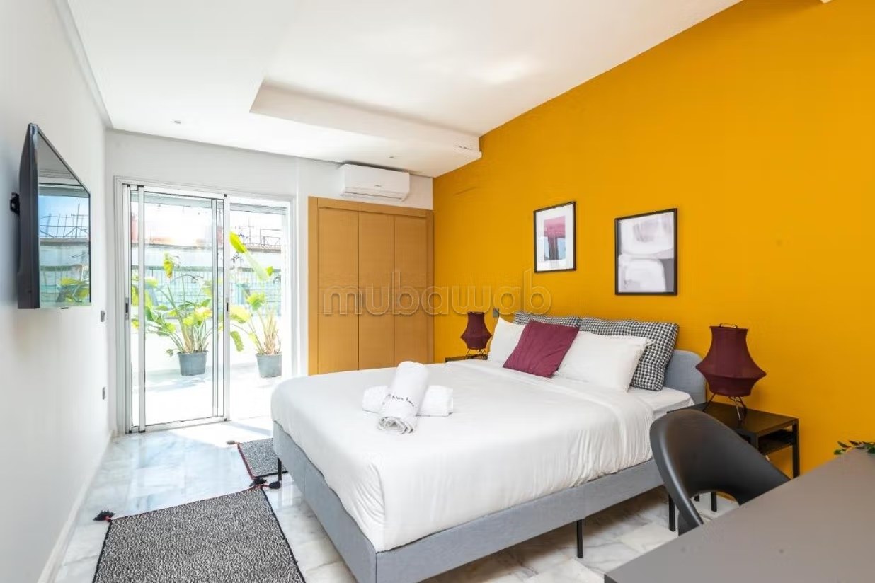 Appartement Moderne à Agdal avec Garage Arribat Center