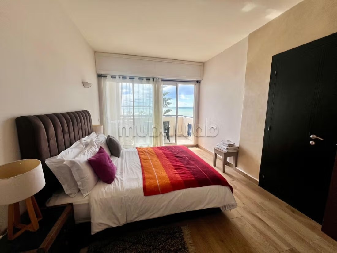 Location d'un appartement à Le boulevard Mohammed V. 2 pièces confortables. Vue sur mer et porte blindée
