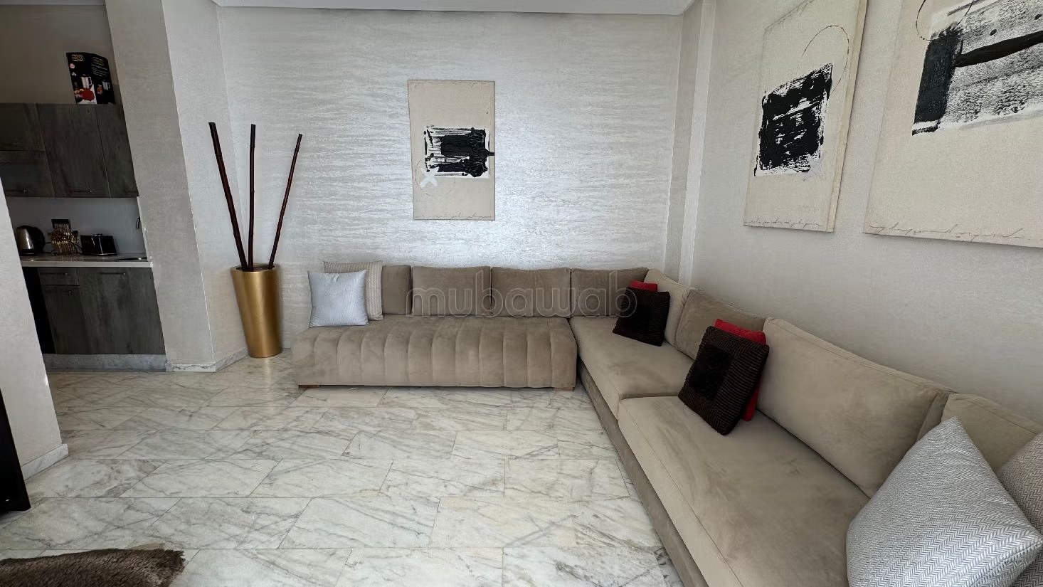 Locatiom vacances Casablanca appartement 2 chambres salon - Photo 4