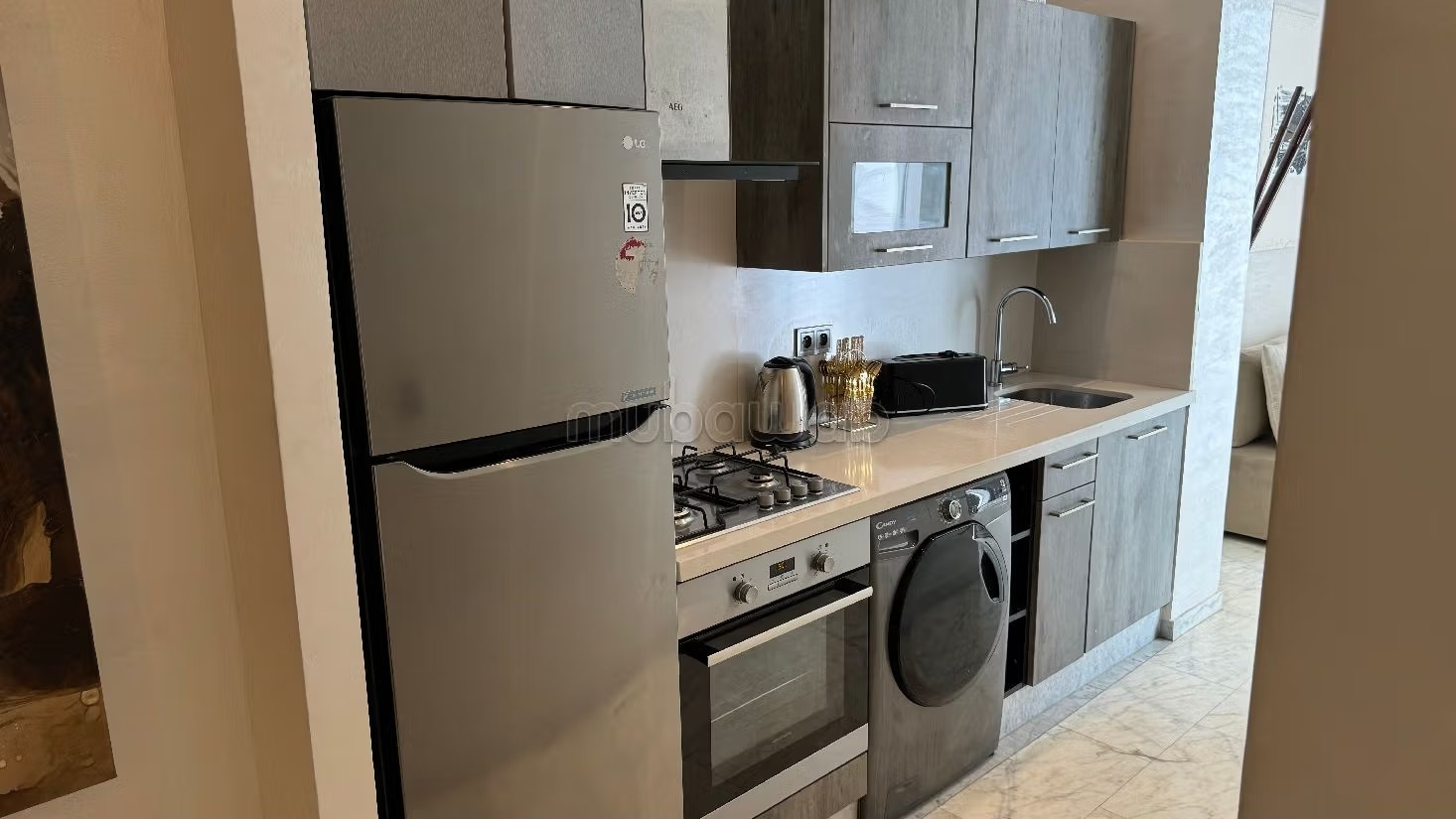 Locatiom vacances Casablanca appartement 2 chambres salon - Photo 12