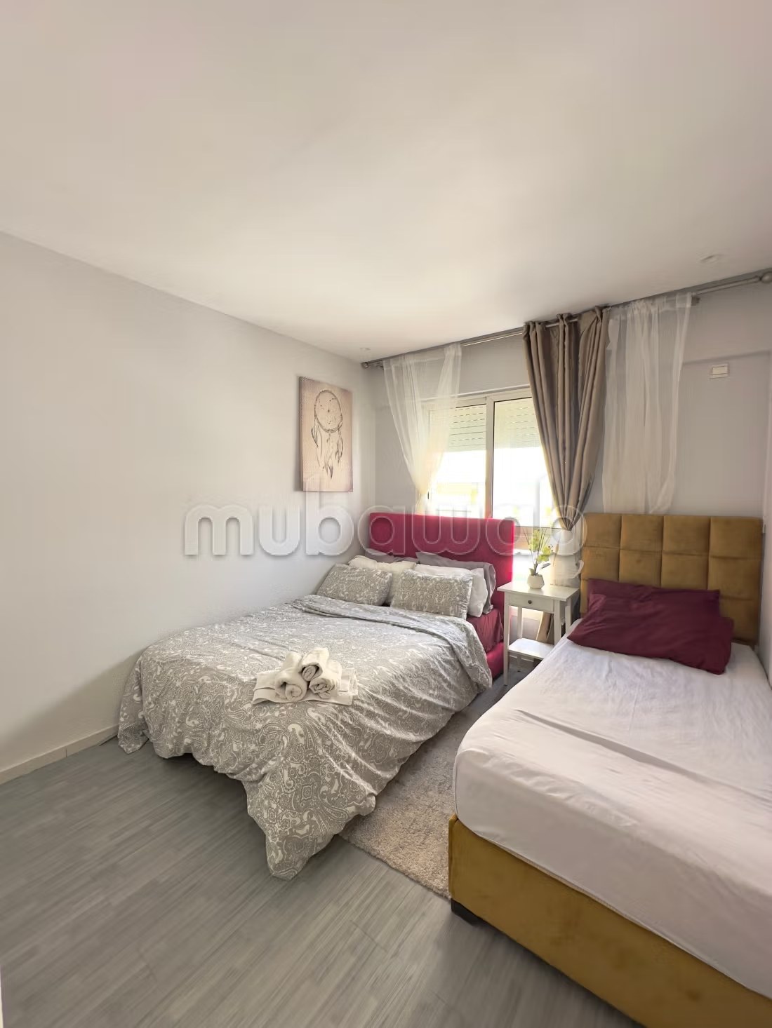 Location d'un appartement à Bourgogne Est. Superficie 55 m². Salon traditionnel marocain, résidence sécurisée - Photo 4